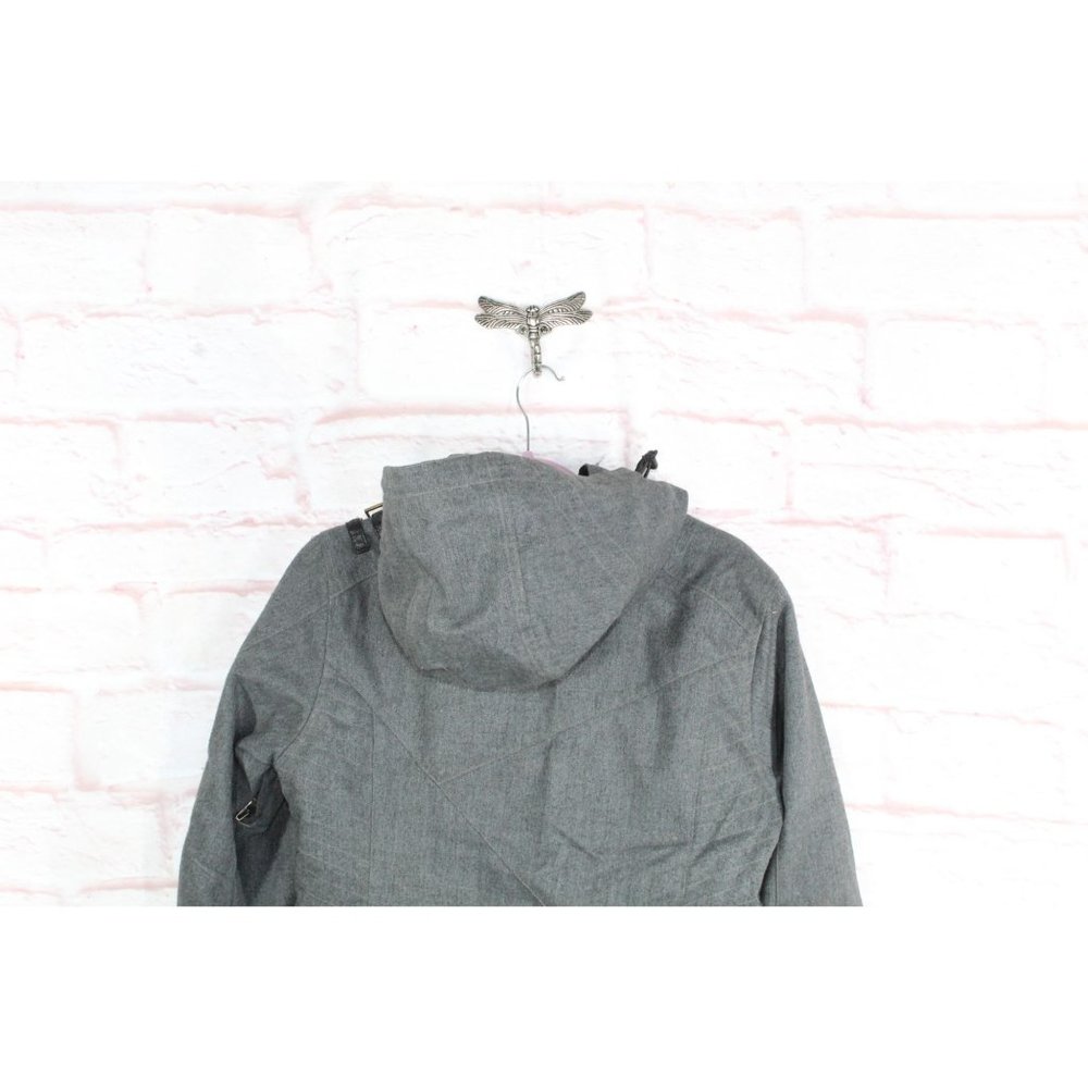 Obermeyer Katia Gray Polyester Asymmetric Full Zip Winter Ski Jacket 8 - Picture 4 of 10